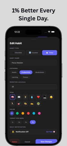 Target 365: Habit Tracker screenshot
