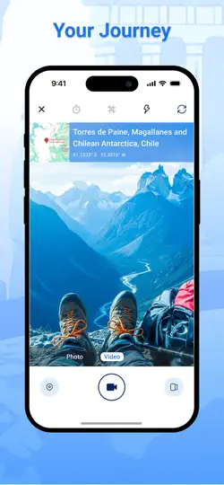 Скриншот GPS Camera Location Timestamp на iPhone 1