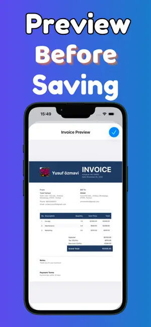 Invoice Maker - Receily screenshot 3