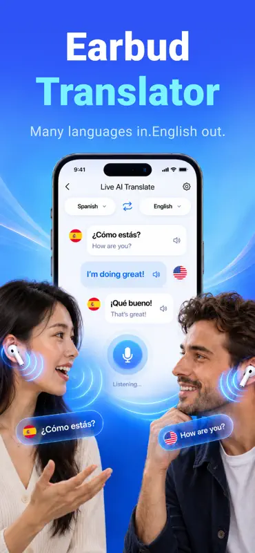 Translator - Live AI Translate screenshot 1 of 9