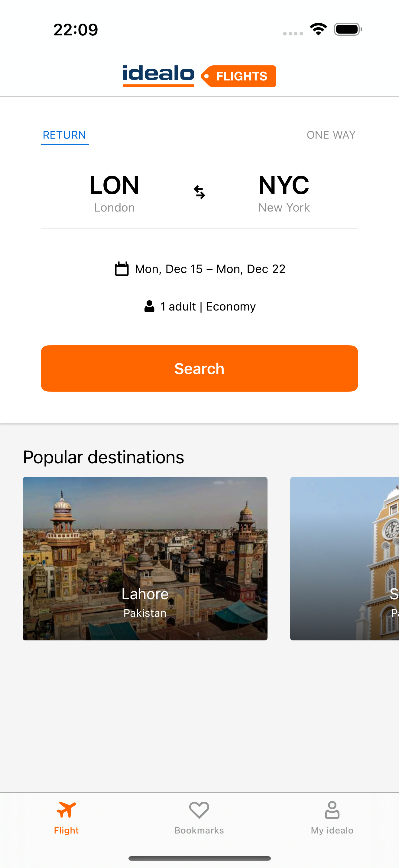 idealo flights: cheap tickets