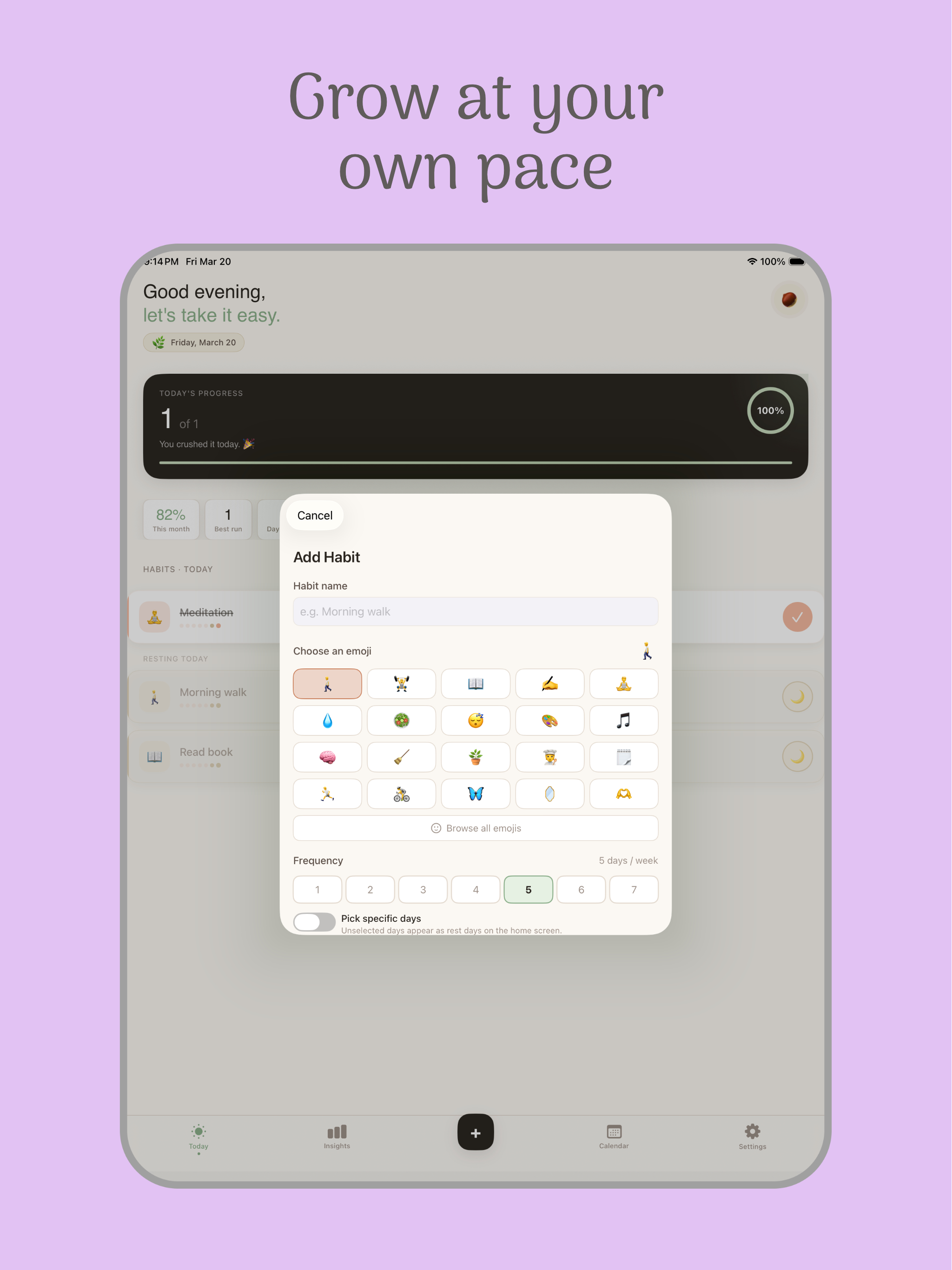 Sproubit: Gentle Habit Tracker