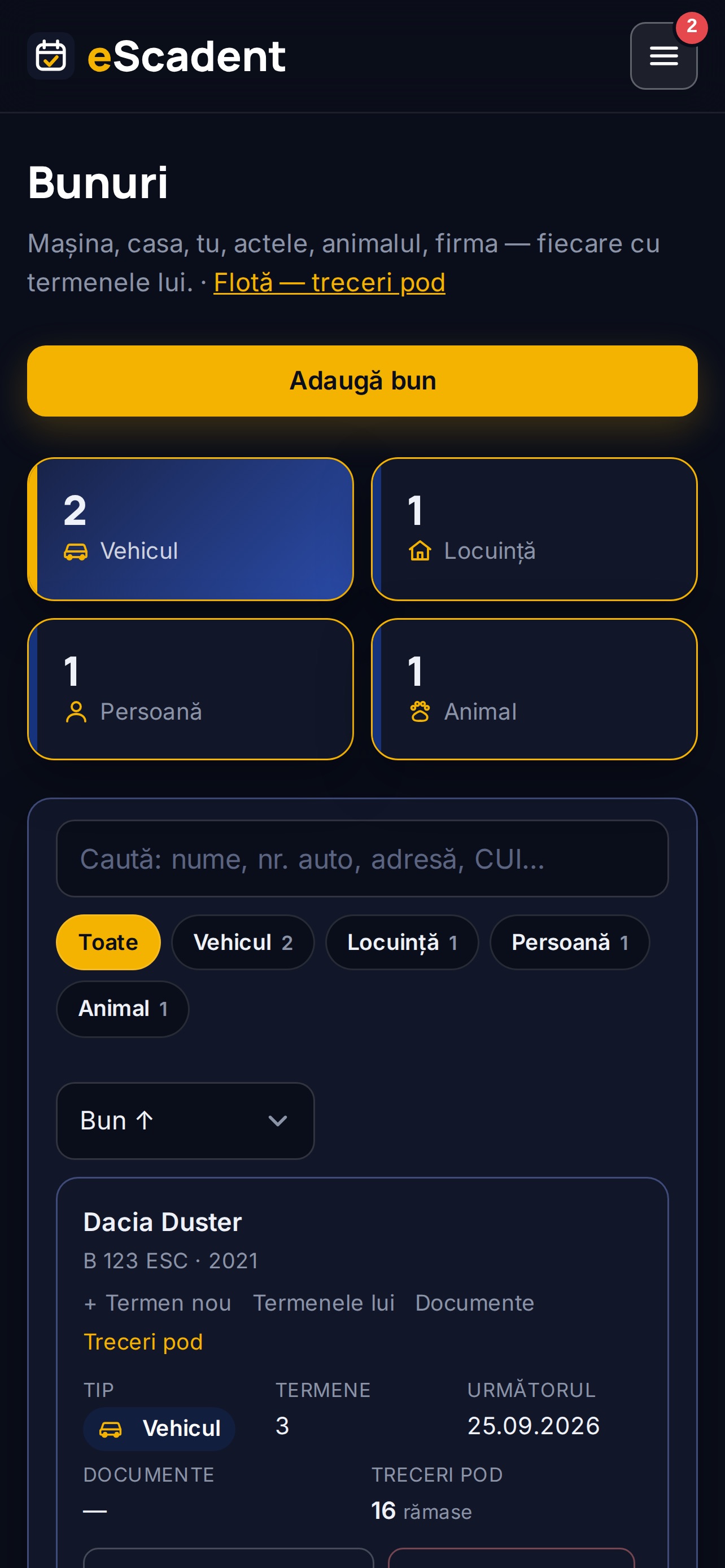 Screenshot 6 of eScadent — termene & expirări