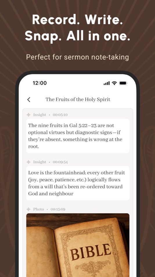 #4. Bible Note Taker & Recorder (iOS) 由: TOPMUSE PTE. LTD.