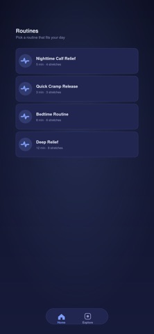 CrampCalm - Leg Cramp Relief iPhone screenshot