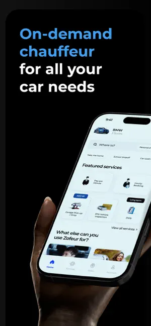 Zofeur - Hire a Safe Driver. iPhone screenshot 1