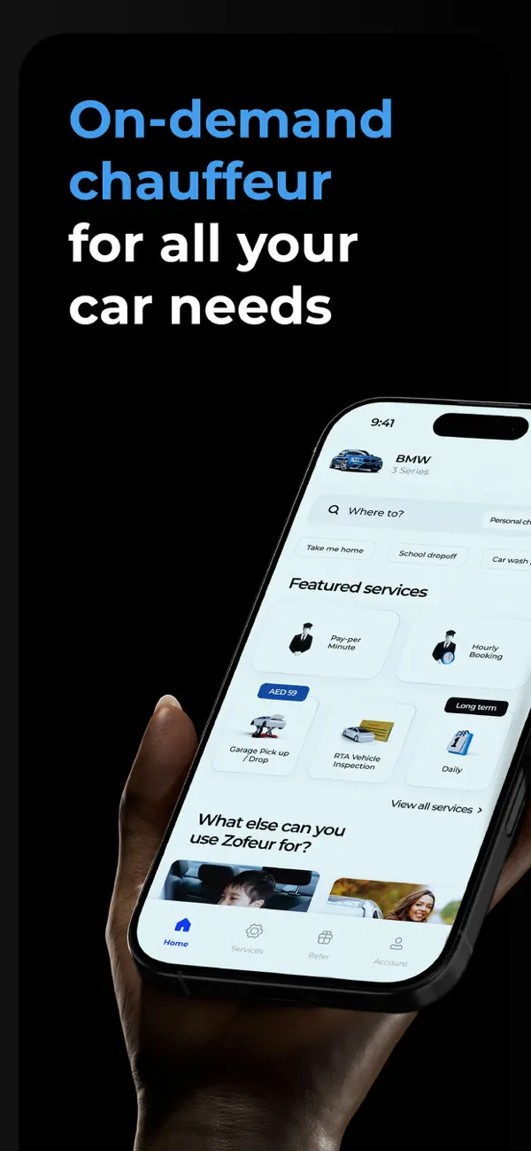 Screenshot #1 pour Zofeur - Hire a Safe Driver.