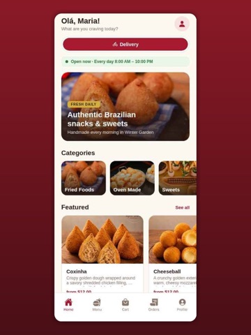 Red Barn Snacks iPad screenshot