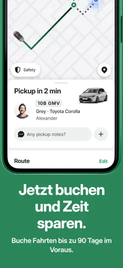Screenshot von Bolt: Fahrten Anfordern auf dem iPhone 4