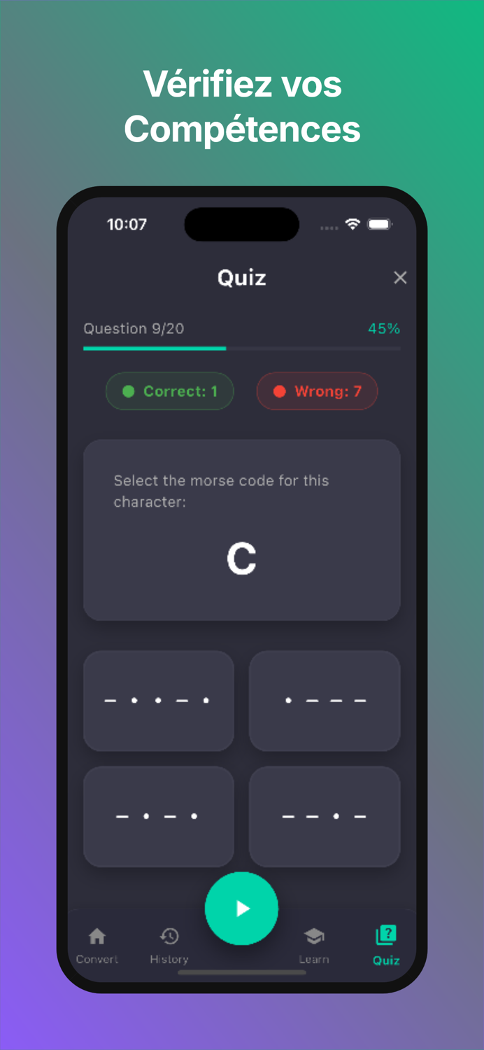 Morse Code Translator and Learn