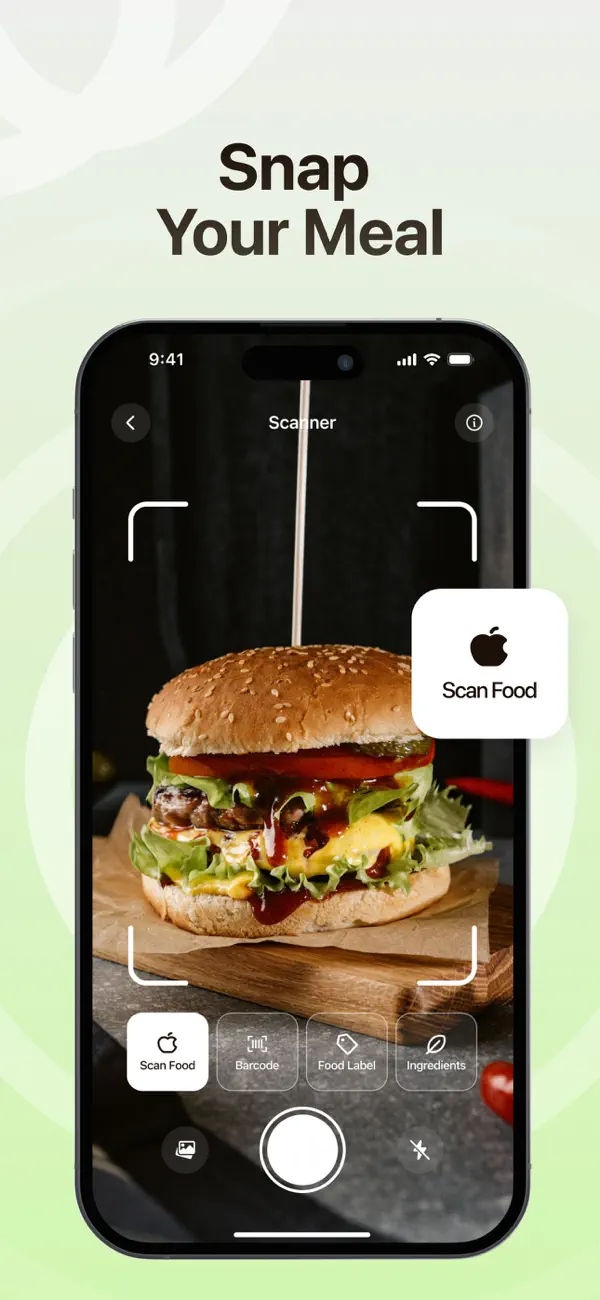 Screenshot #1 pour AI Calorie Counter & Recipes