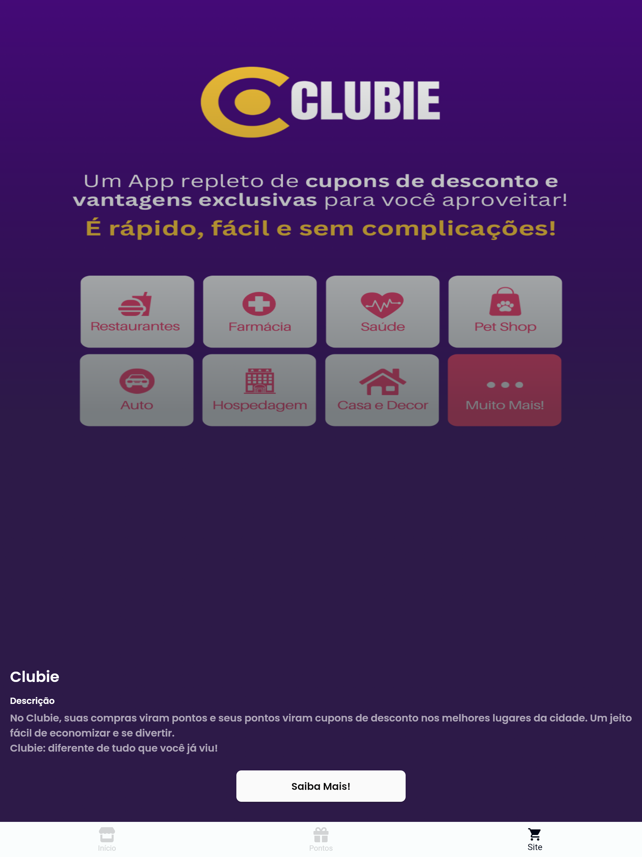 Clubie Vantagens
