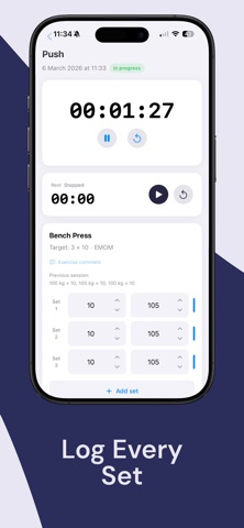 LiftDiary: Gym Log & Macros iPhone screenshot