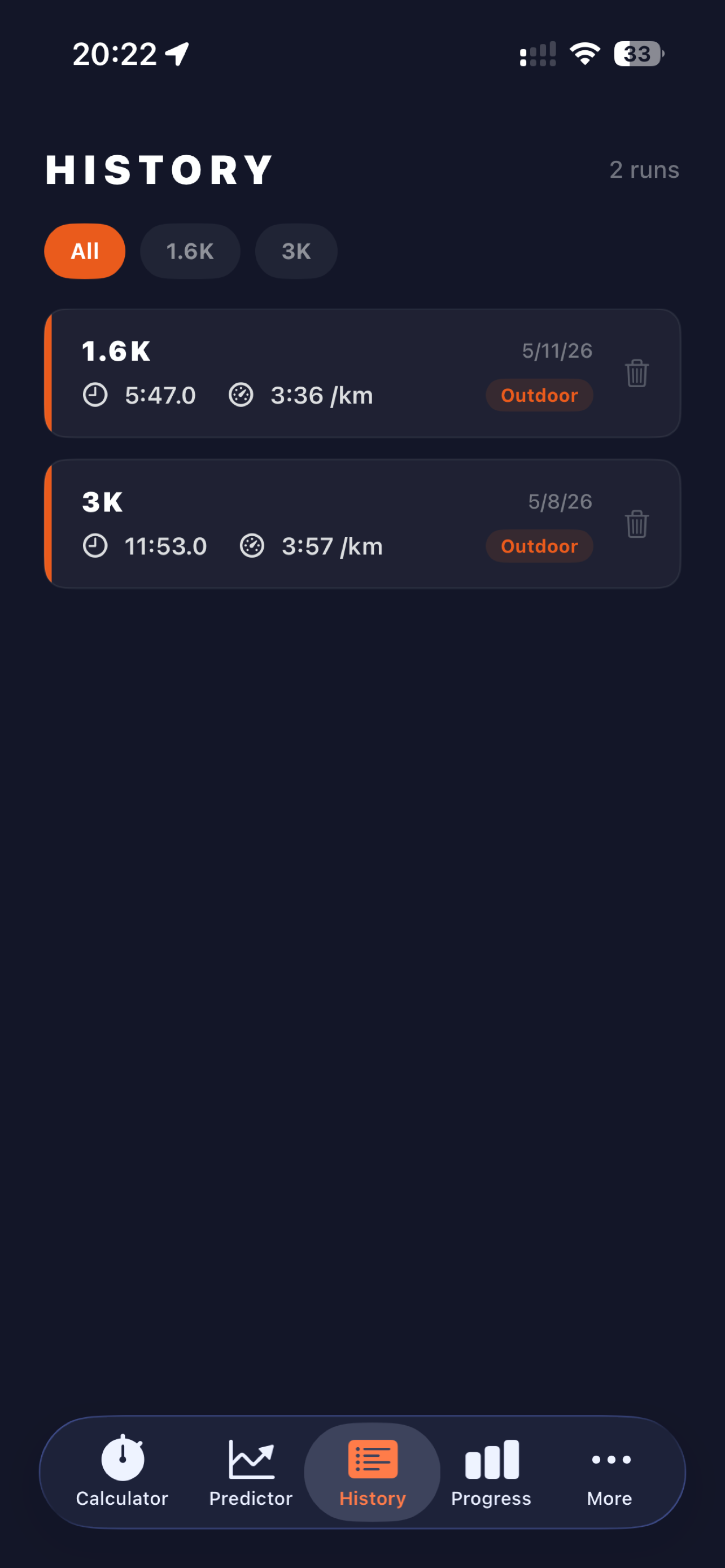 PMPRunCal screenshot 4