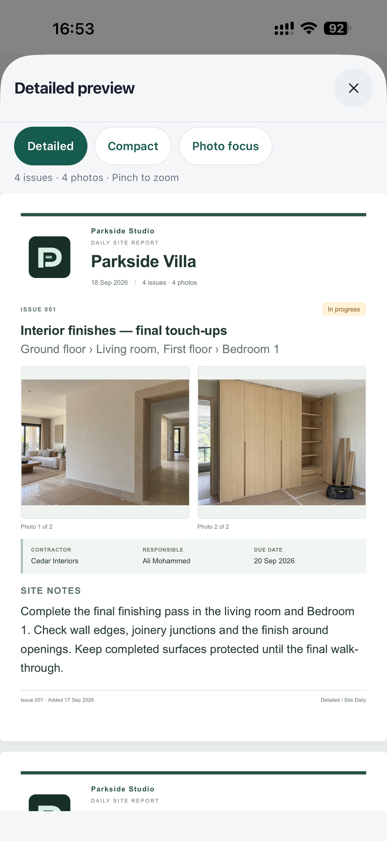 Screenshot 1 of Site Daily: Photo Reports