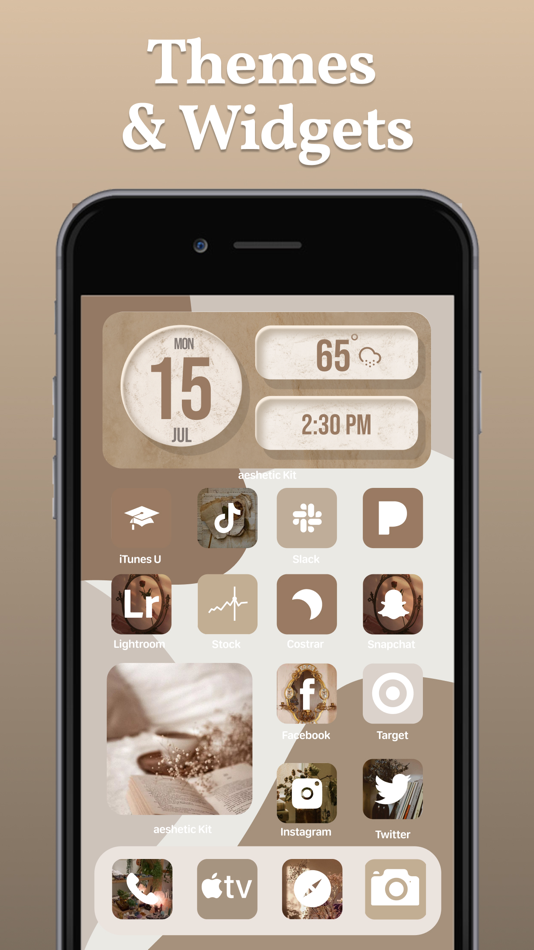#2. aesthetic kit: widgets, themes (iOS) 由: CELESTIAN GOLDEN APPS