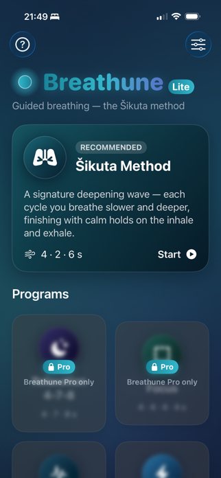 Lite Breathune Screenshot 1 of 3