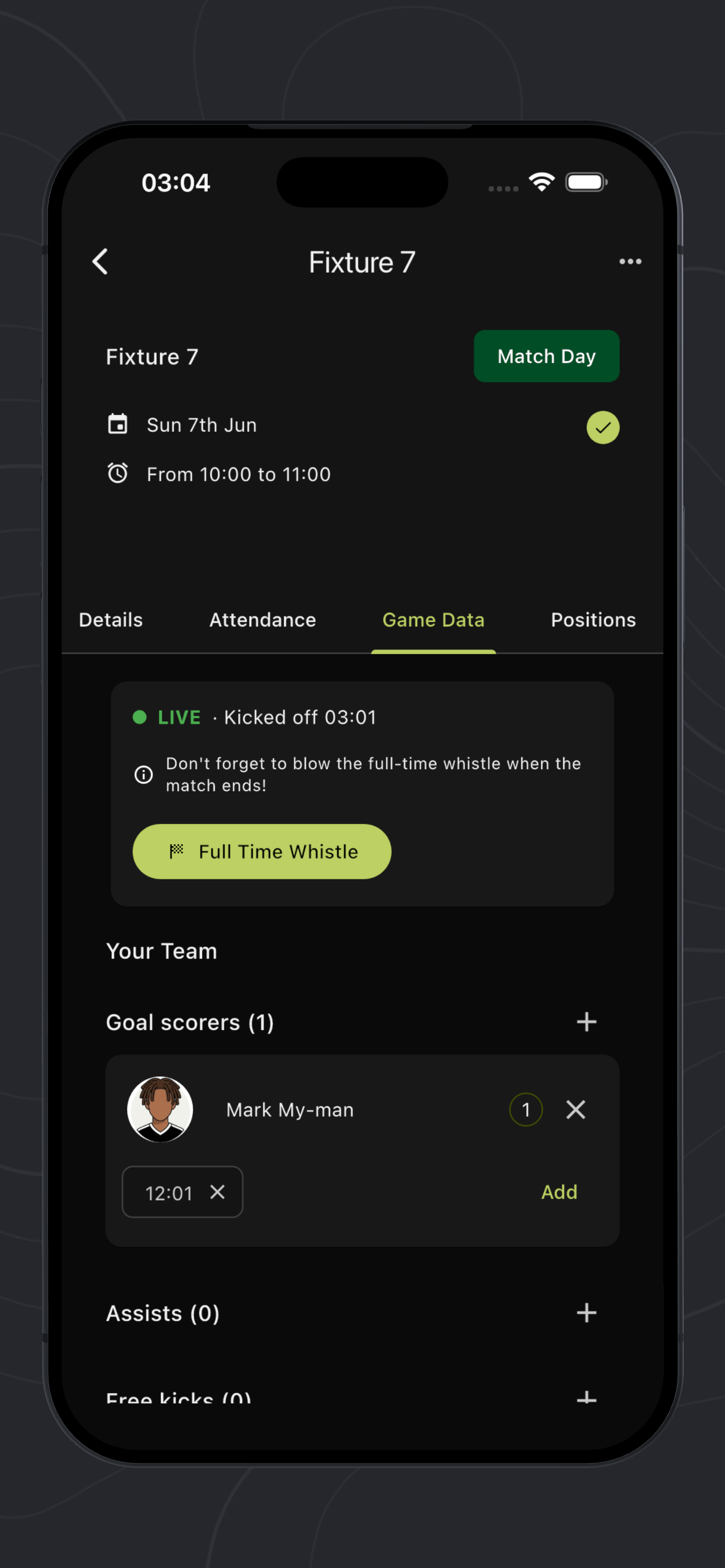 PitchIn: Football Team Hub screenshot 5