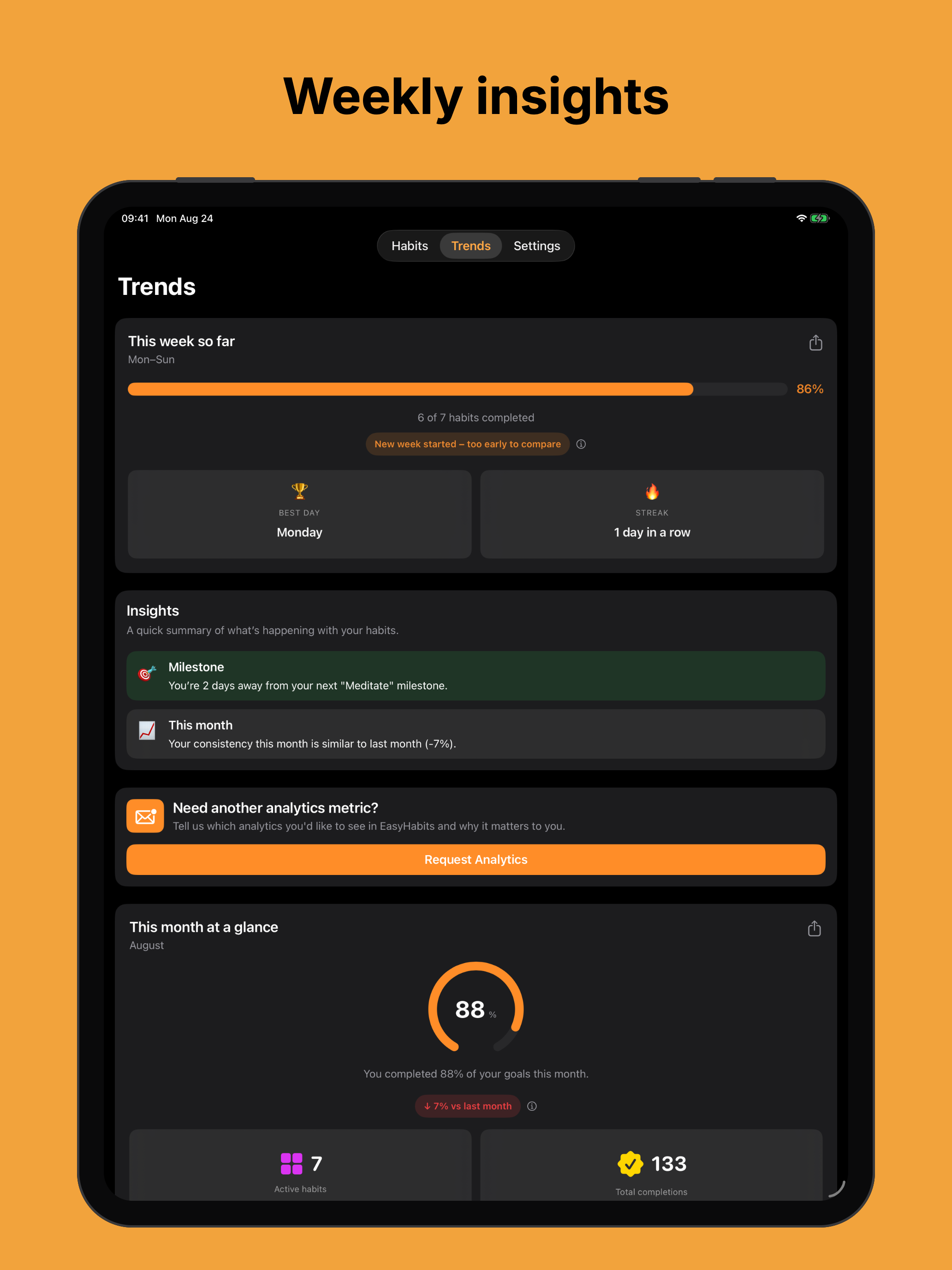 Habit Tracker EasyHabits screenshot 12
