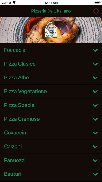 Pizzeria Da L'Italiano app screenshot