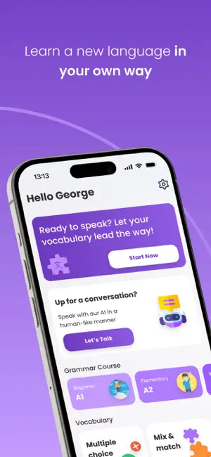 2Bfluent: Language & AI Tutor screenshot 1