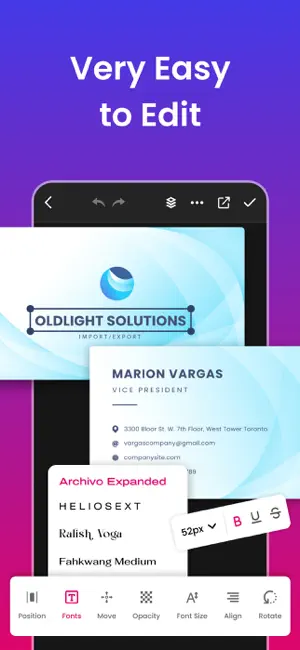 Business Card Maker: Generator screenshot 3