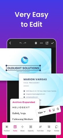 Business Card Maker: Generator Screenshot 3 of 8