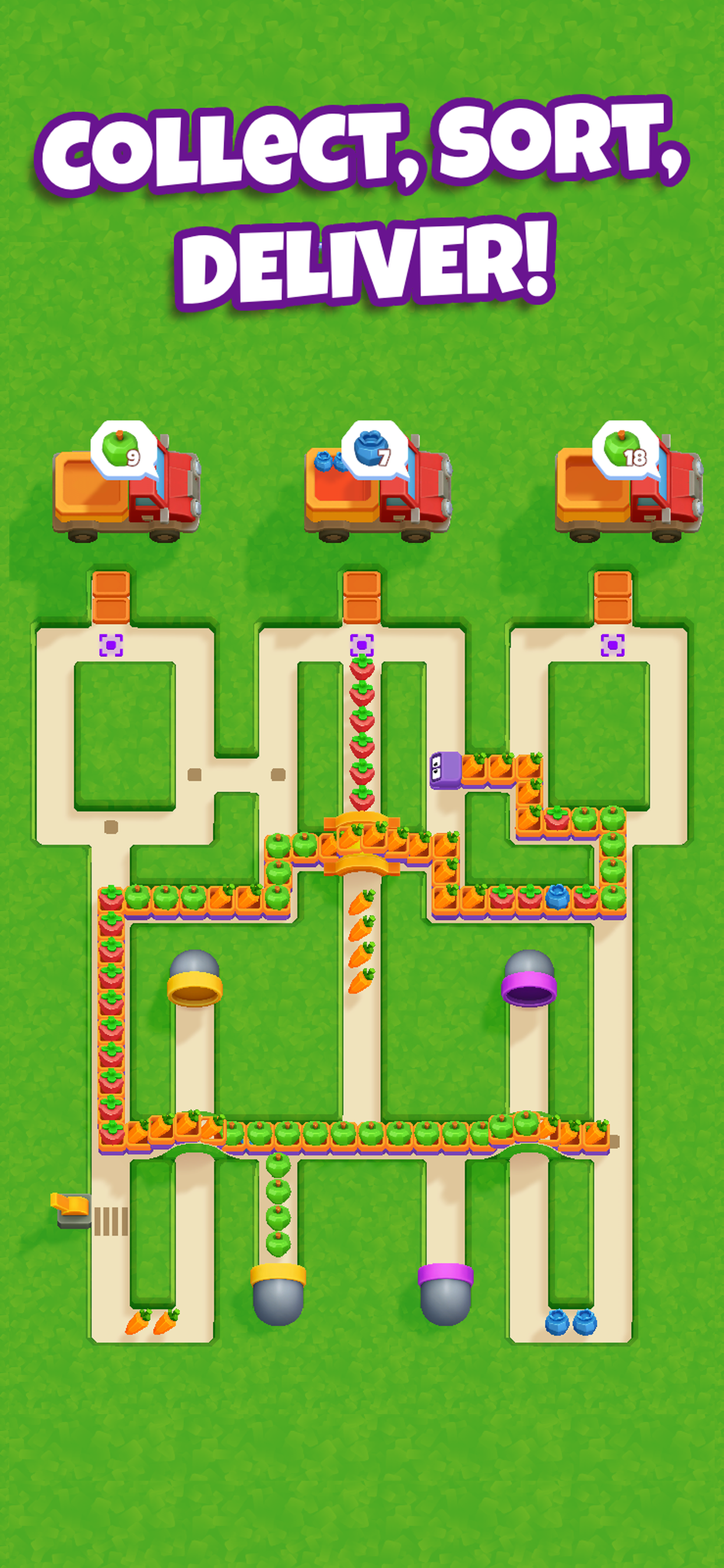 Snacky Dash: Food Maze Puzzle