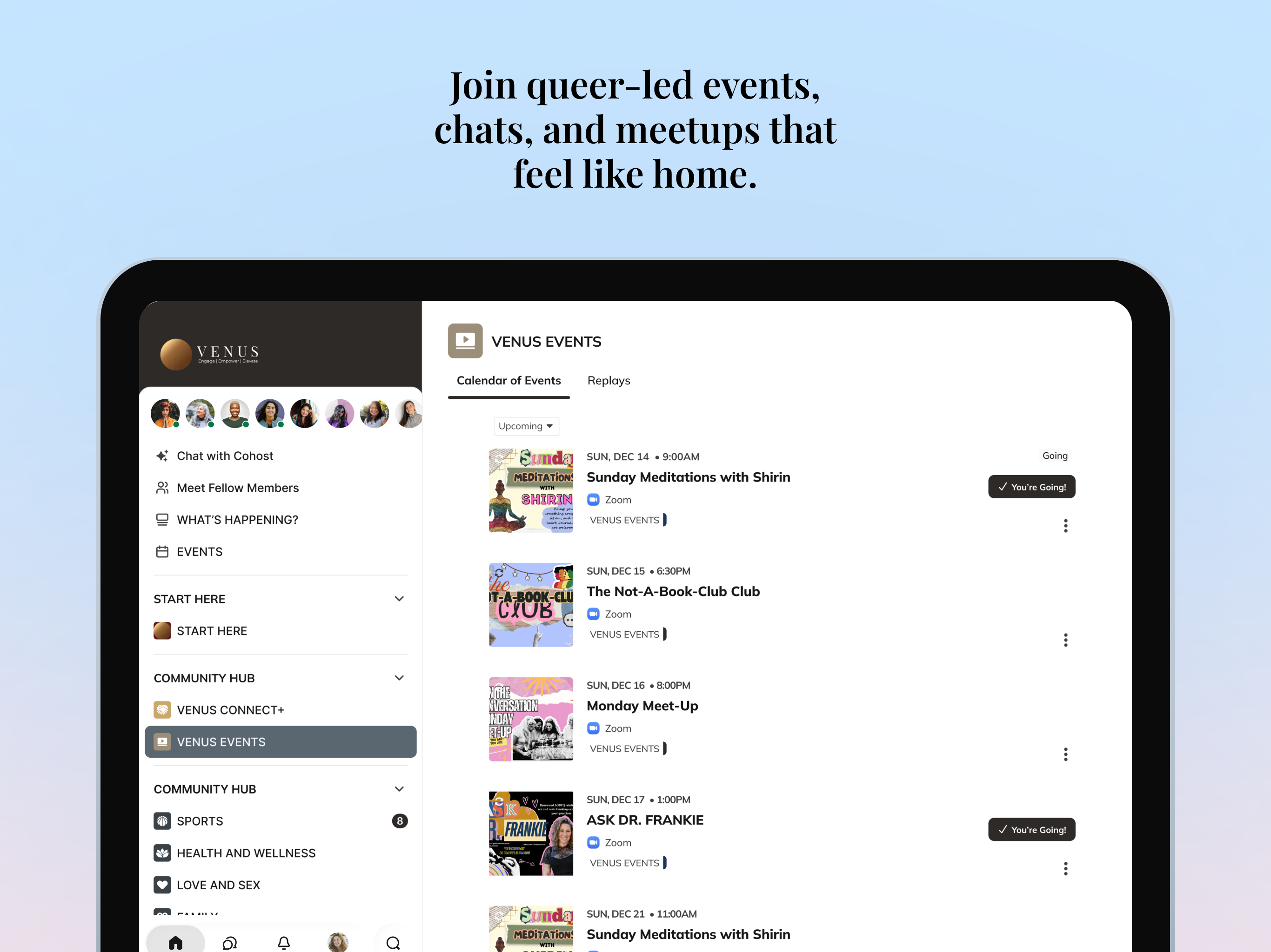 VENUS: Community