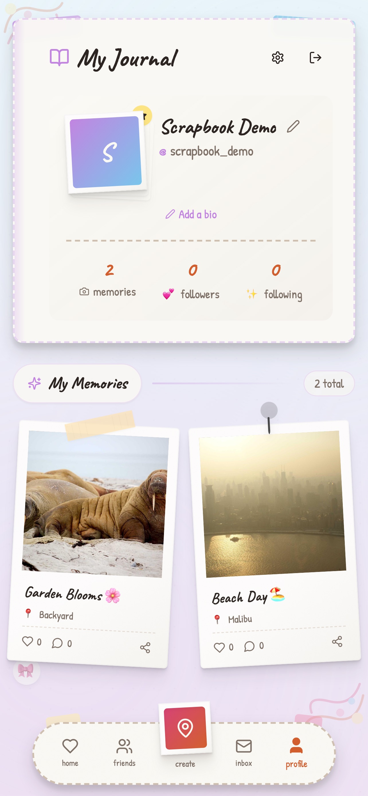 Screenshot 4 of Scrapbook: Friends & Memories