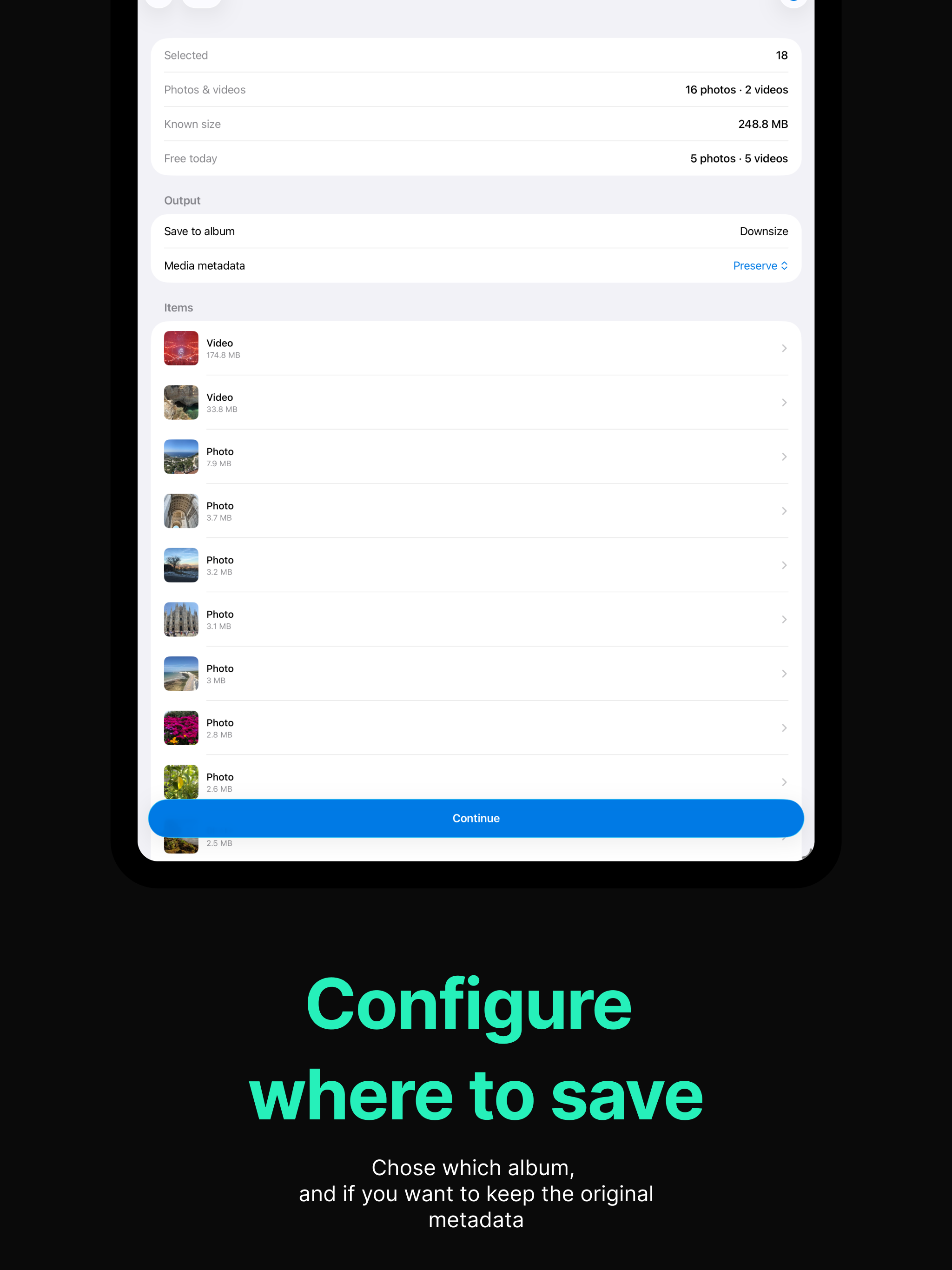 Downsize: Media Shrinker screenshot 7