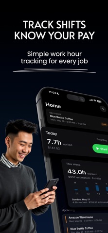 Hours Tracker - Shiftly screenshot