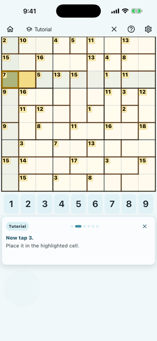GridCage Sudoku Screenshot 4 of 5