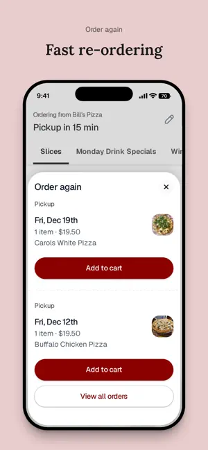 Bill's Pizza screenshot 4