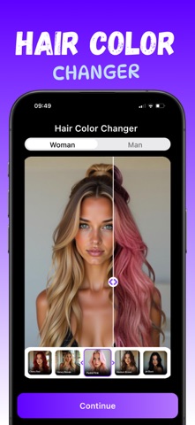 Hairstyle AI - Hair Cut Filter iPhone screenshot
