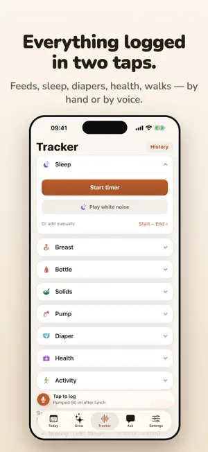 FirstWeeks: Baby Tracker screenshot 3