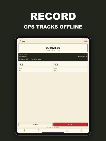 GPS Tracks & Logger - MyGPSLog iPad screenshot