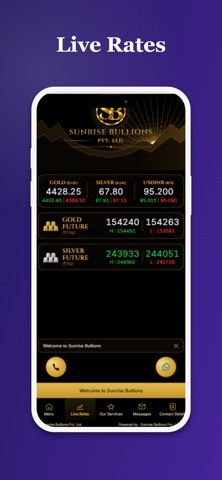 Sunrise Bullions. Screenshot 1 of 5