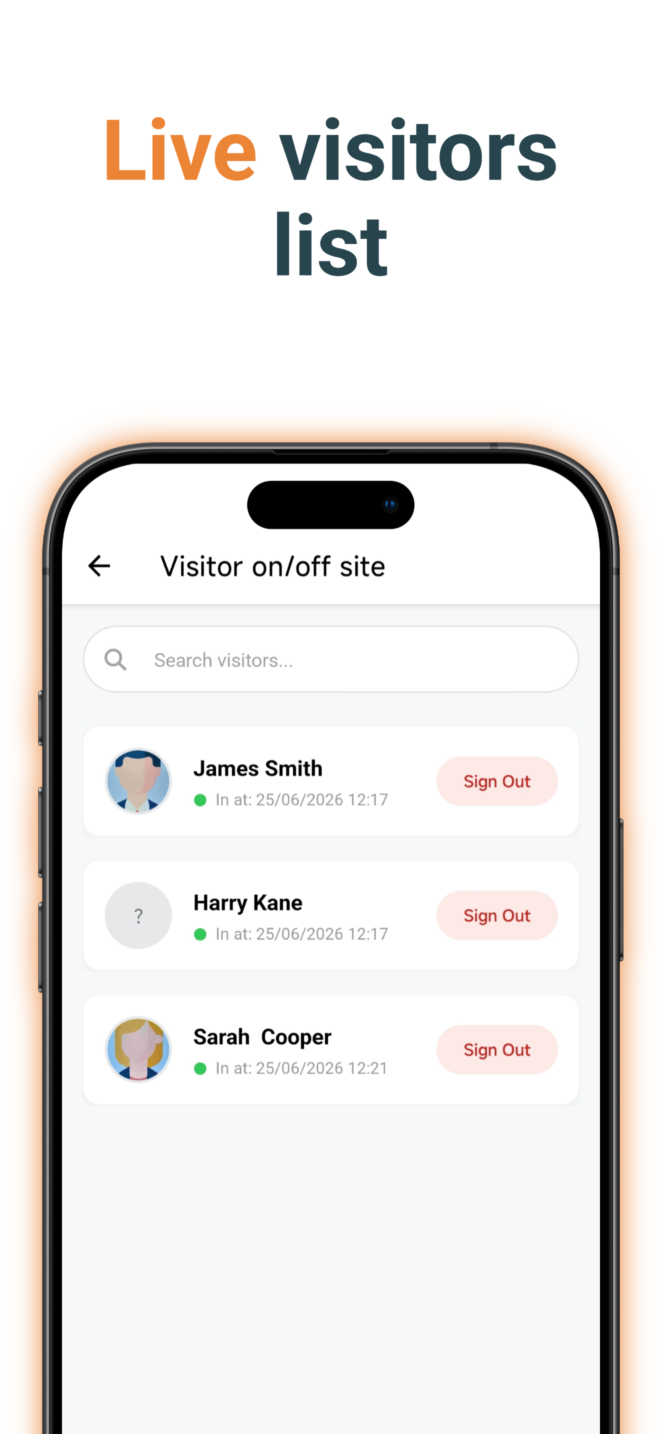 Chronicle Visitor App screenshot 3