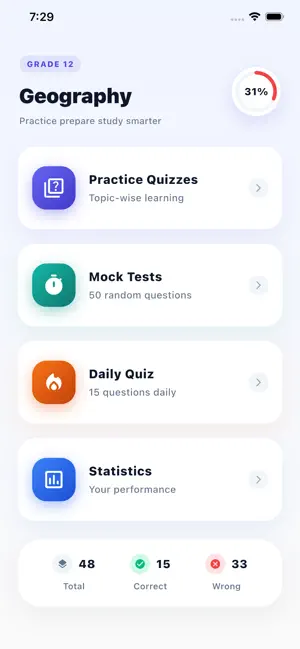 Grade 12 Geography Practice screenshot 1