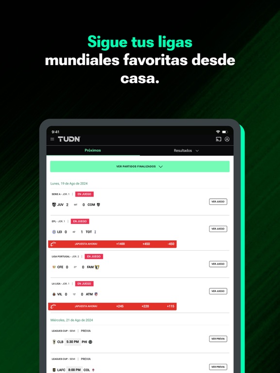TUDN: TU Deportes Network iPad screenshot 6 - Sports app