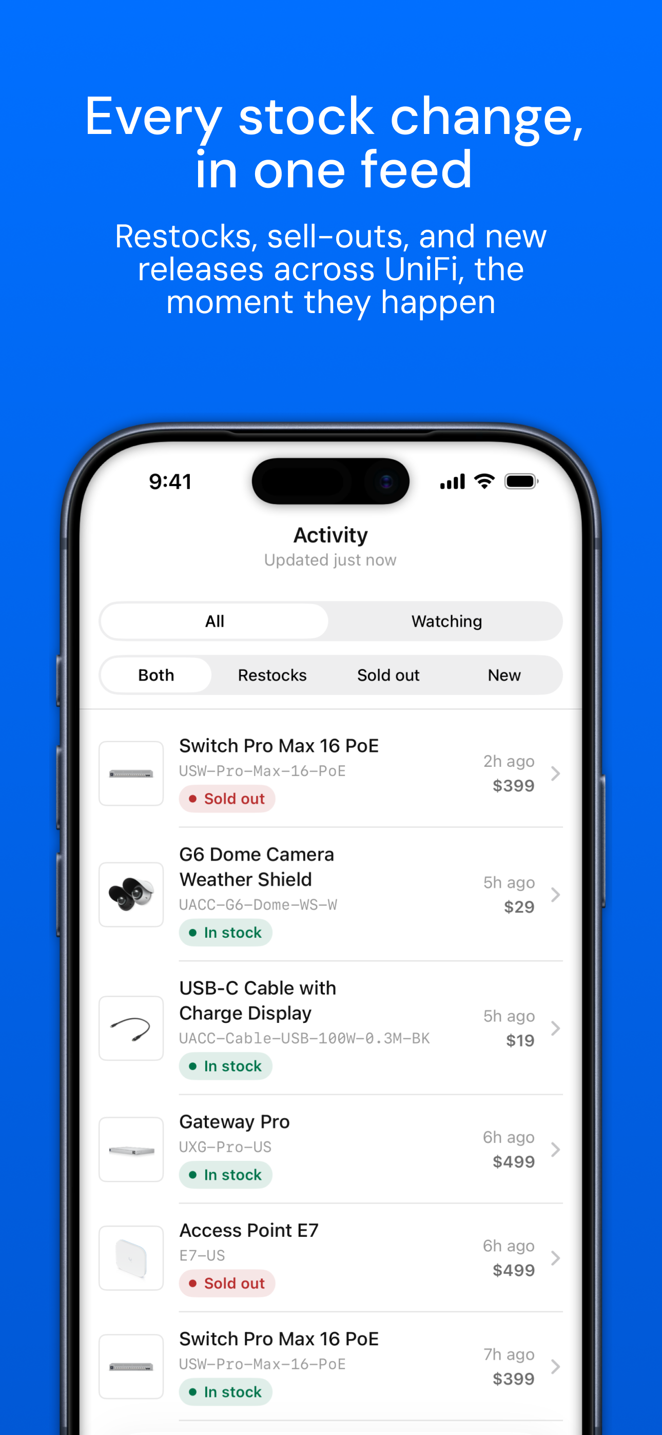 NotiFi: Stock Alerts for UniFi screenshot 3