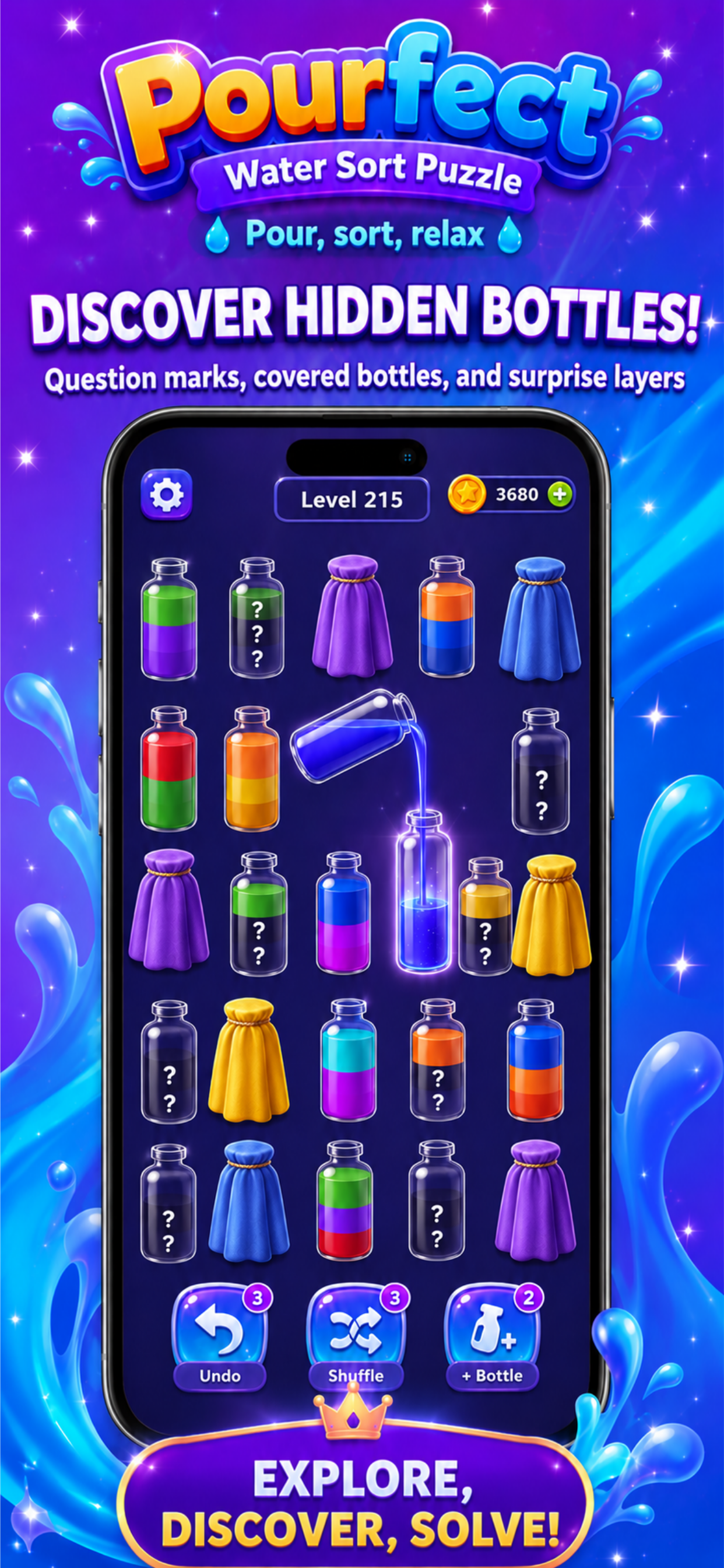 Pourfect: Water Sort Puzzle screenshot 3