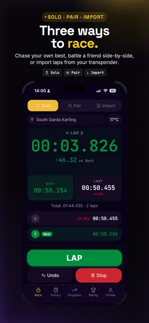 Karting Lap Timer: WinLap screenshot 1