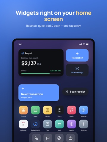 Budget Habit - Expense Tracker iPad screenshot