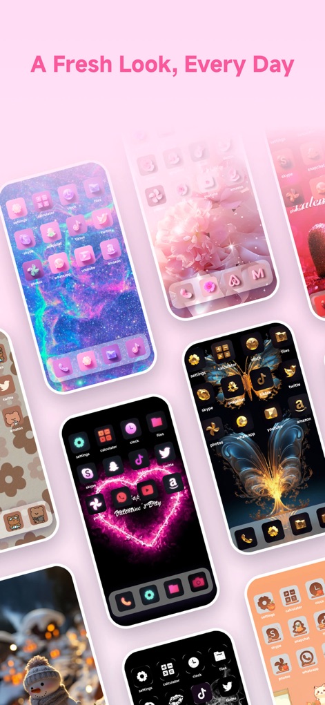Themes: Wallpaper & Widgets - Explore a vast gallery featuring styles from cosmic galaxy themes to elegant floral patterns, ensuring a fresh look for any mood.