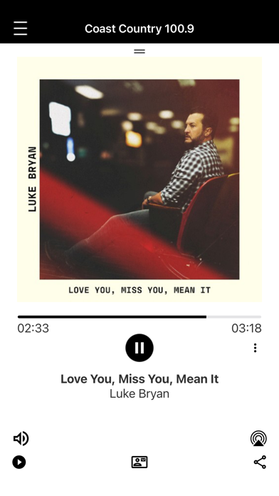 Screenshot #1 pour The Coast Country WMJK App!