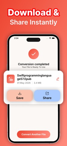 PDF to EPUB Converter - P2EQ iPhone screenshot