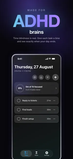 Forget: ADHD Focus Timer screenshot 1