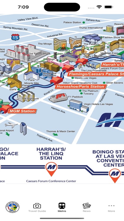 Las Vegas Guide and Subway map